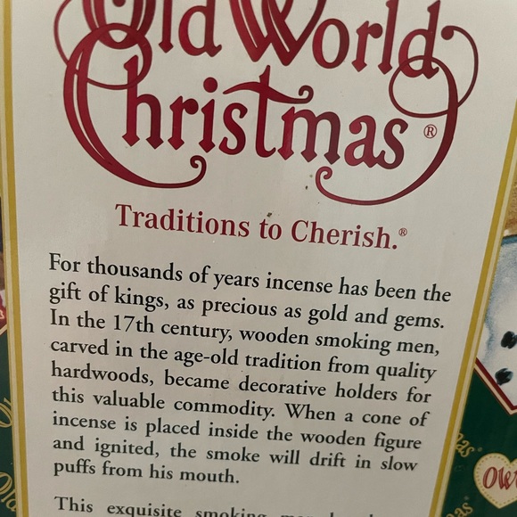 Smoking Pipe King Man.  Old World Christmas. Adorable. KING. Not a Nutcracker. - Picture 8 of 10